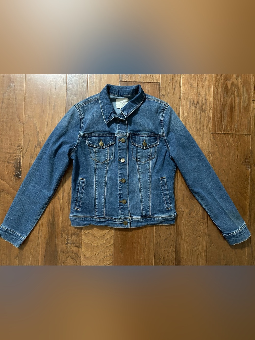 Jessica Simpson blue denim jacket in size M #jessicasimpson #denim